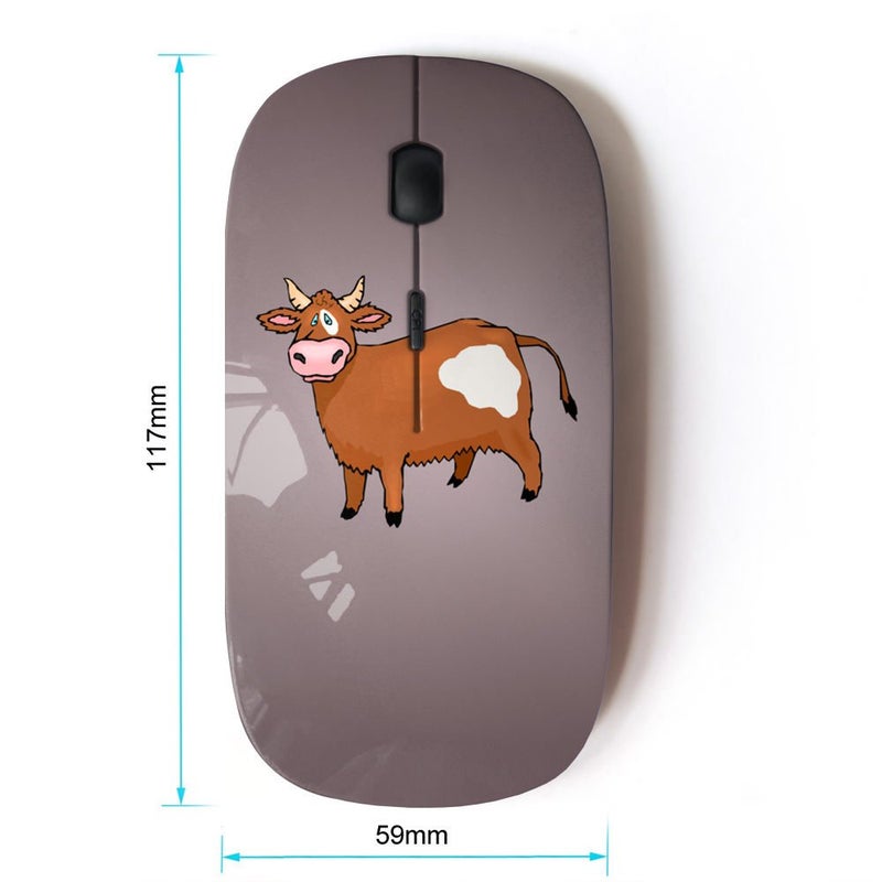 KOOLmouse [ Optical 2.4G Wireless Mouse [ Funny Cow Humor ] - Image 2
